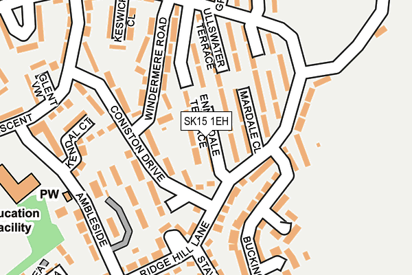 SK15 1EH map - OS OpenMap – Local (Ordnance Survey) SK15 1EH map - OS OpenMap – Local (Ordnance Survey)