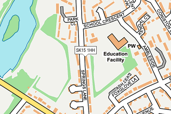 SK15 1HH map - OS OpenMap – Local (Ordnance Survey) SK15 1HH map - OS OpenMap – Local (Ordnance Survey)