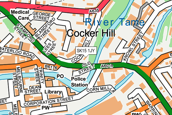 SK15 1JY map - OS OpenMap – Local (Ordnance Survey) SK15 1JY map - OS OpenMap – Local (Ordnance Survey)
