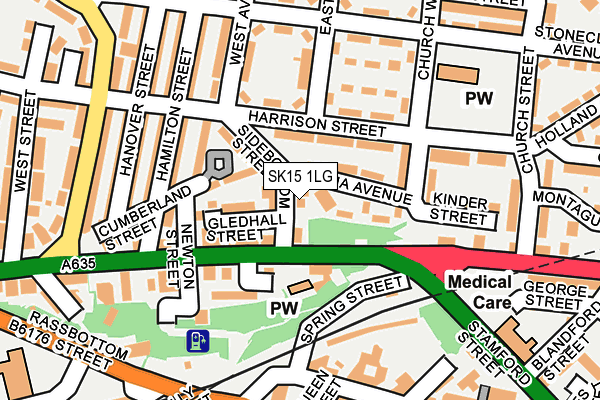 SK15 1LG map - OS OpenMap – Local (Ordnance Survey) SK15 1LG map - OS OpenMap – Local (Ordnance Survey)