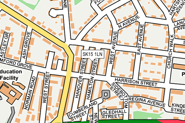 SK15 1LN map - OS OpenMap – Local (Ordnance Survey) SK15 1LN map - OS OpenMap – Local (Ordnance Survey)