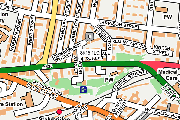 SK15 1LQ map - OS OpenMap – Local (Ordnance Survey) SK15 1LQ map - OS OpenMap – Local (Ordnance Survey)