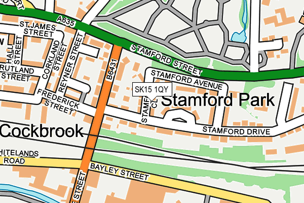 SK15 1QY map - OS OpenMap – Local (Ordnance Survey)