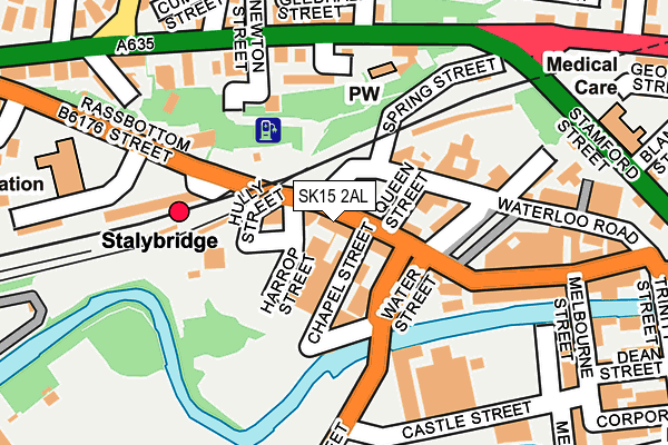 SK15 2AL map - OS OpenMap – Local (Ordnance Survey) SK15 2AL map - OS OpenMap – Local (Ordnance Survey)