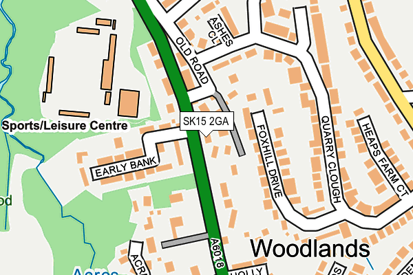 SK15 2GA map - OS OpenMap – Local (Ordnance Survey) SK15 2GA map - OS OpenMap – Local (Ordnance Survey)