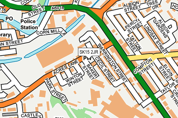 SK15 2JR map - OS OpenMap – Local (Ordnance Survey) SK15 2JR map - OS OpenMap – Local (Ordnance Survey)