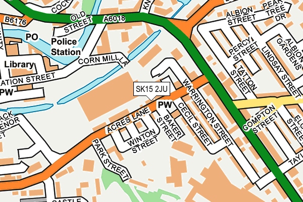 SK15 2JU map - OS OpenMap – Local (Ordnance Survey) SK15 2JU map - OS OpenMap – Local (Ordnance Survey)