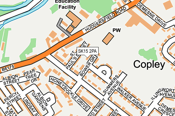 SK15 2PA map - OS OpenMap – Local (Ordnance Survey) SK15 2PA map - OS OpenMap – Local (Ordnance Survey)
