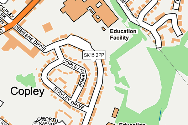 SK15 2PP map - OS OpenMap – Local (Ordnance Survey) SK15 2PP map - OS OpenMap – Local (Ordnance Survey)