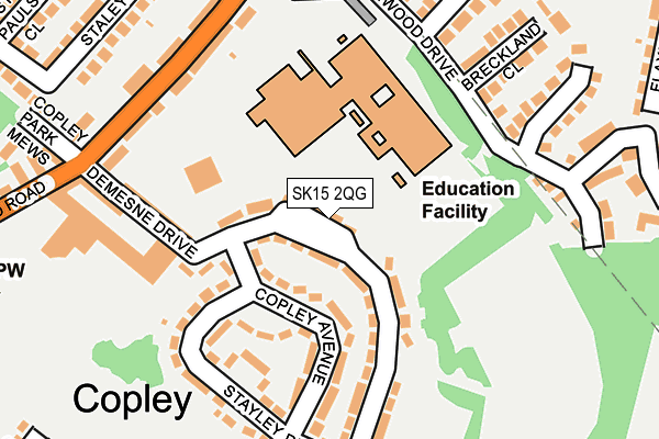 SK15 2QG map - OS OpenMap – Local (Ordnance Survey) SK15 2QG map - OS OpenMap – Local (Ordnance Survey)