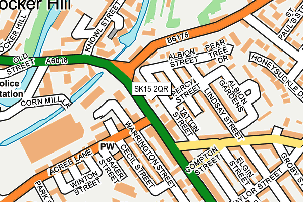SK15 2QR map - OS OpenMap – Local (Ordnance Survey)