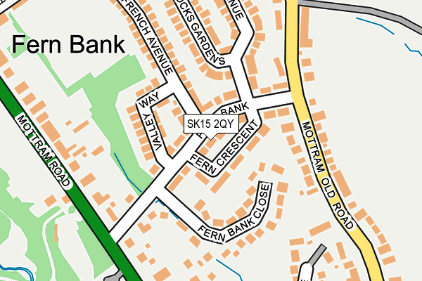 SK15 2QY map - OS OpenMap – Local (Ordnance Survey) SK15 2QY map - OS OpenMap – Local (Ordnance Survey)