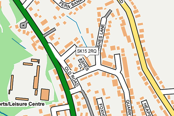 SK15 2RQ map - OS OpenMap – Local (Ordnance Survey) SK15 2RQ map - OS OpenMap – Local (Ordnance Survey)