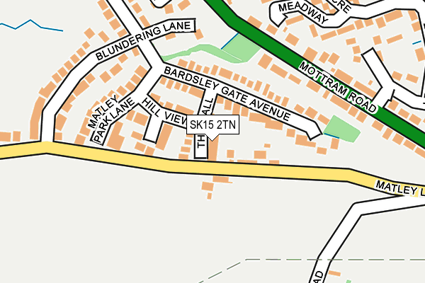 SK15 2TN map - OS OpenMap – Local (Ordnance Survey) SK15 2TN map - OS OpenMap – Local (Ordnance Survey)