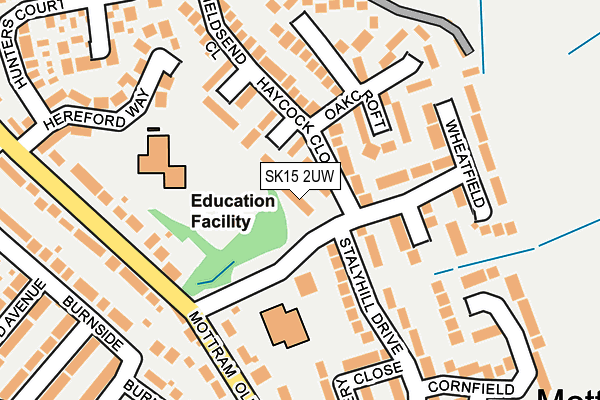 SK15 2UW map - OS OpenMap – Local (Ordnance Survey) SK15 2UW map - OS OpenMap – Local (Ordnance Survey)