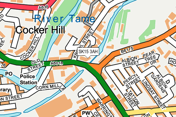 SK15 3AH map - OS OpenMap – Local (Ordnance Survey) SK15 3AH map - OS OpenMap – Local (Ordnance Survey)