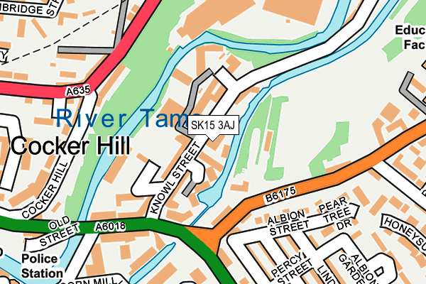 SK15 3AJ map - OS OpenMap – Local (Ordnance Survey) SK15 3AJ map - OS OpenMap – Local (Ordnance Survey)