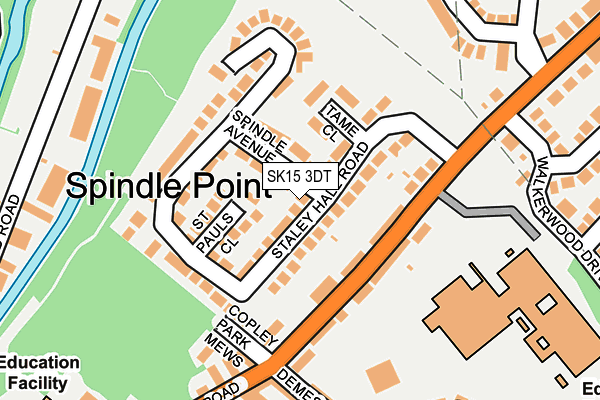 SK15 3DT map - OS OpenMap – Local (Ordnance Survey) SK15 3DT map - OS OpenMap – Local (Ordnance Survey)