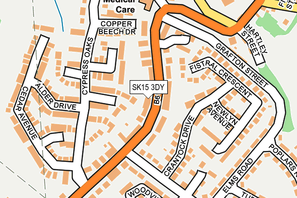 SK15 3DY map - OS OpenMap – Local (Ordnance Survey) SK15 3DY map - OS OpenMap – Local (Ordnance Survey)