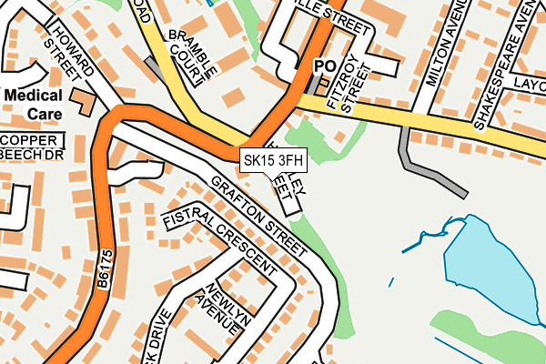 SK15 3FH map - OS OpenMap – Local (Ordnance Survey) SK15 3FH map - OS OpenMap – Local (Ordnance Survey)