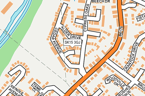 SK15 3GJ map - OS OpenMap – Local (Ordnance Survey) SK15 3GJ map - OS OpenMap – Local (Ordnance Survey)
