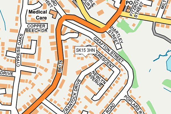 SK15 3HN map - OS OpenMap – Local (Ordnance Survey) SK15 3HN map - OS OpenMap – Local (Ordnance Survey)