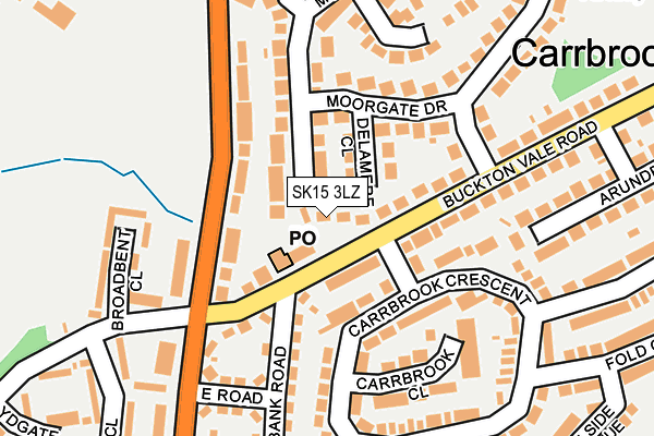 SK15 3LZ map - OS OpenMap – Local (Ordnance Survey) SK15 3LZ map - OS OpenMap – Local (Ordnance Survey)