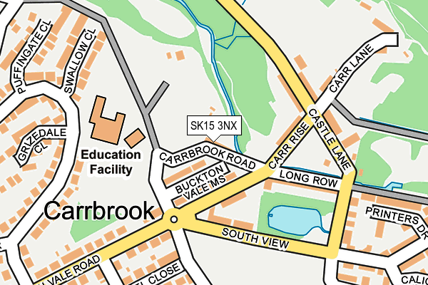 SK15 3NX map - OS OpenMap – Local (Ordnance Survey) SK15 3NX map - OS OpenMap – Local (Ordnance Survey)