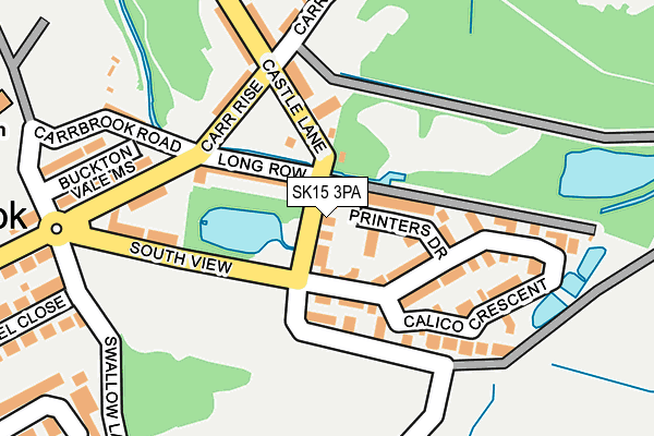 SK15 3PA map - OS OpenMap – Local (Ordnance Survey) SK15 3PA map - OS OpenMap – Local (Ordnance Survey)