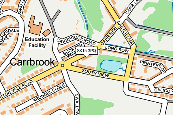 SK15 3PQ map - OS OpenMap – Local (Ordnance Survey) SK15 3PQ map - OS OpenMap – Local (Ordnance Survey)