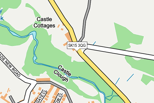 SK15 3QG map - OS OpenMap – Local (Ordnance Survey) SK15 3QG map - OS OpenMap – Local (Ordnance Survey)