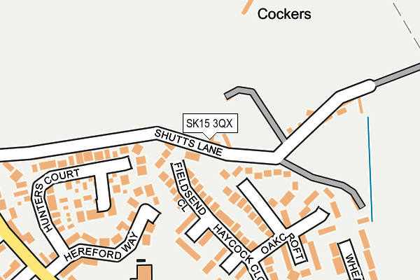 SK15 3QX map - OS OpenMap – Local (Ordnance Survey) SK15 3QX map - OS OpenMap – Local (Ordnance Survey)