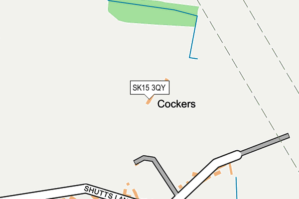 SK15 3QY map - OS OpenMap – Local (Ordnance Survey)