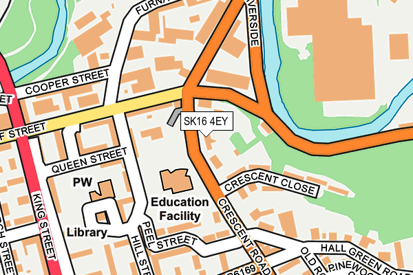 SK16 4EY map - OS OpenMap – Local (Ordnance Survey) SK16 4EY map - OS OpenMap – Local (Ordnance Survey)