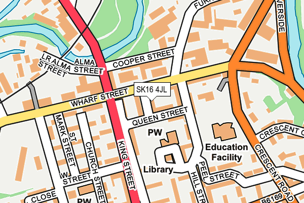 SK16 4JL map - OS OpenMap – Local (Ordnance Survey) SK16 4JL map - OS OpenMap – Local (Ordnance Survey)