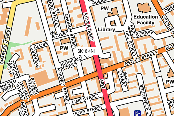 SK16 4NH map - OS OpenMap – Local (Ordnance Survey) SK16 4NH map - OS OpenMap – Local (Ordnance Survey)