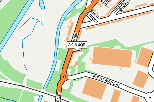 SK16 4QR map - OS OpenMap – Local (Ordnance Survey) SK16 4QR map - OS OpenMap – Local (Ordnance Survey)