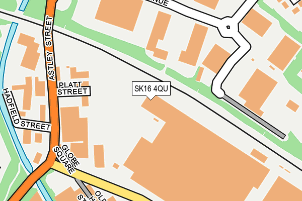 SK16 4QU map - OS OpenMap – Local (Ordnance Survey)