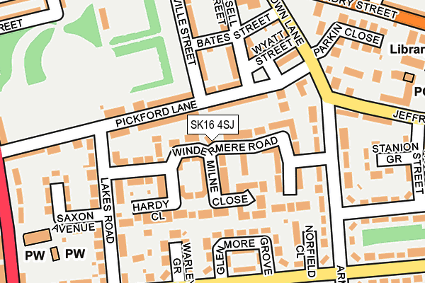 SK16 4SJ map - OS OpenMap – Local (Ordnance Survey) SK16 4SJ map - OS OpenMap – Local (Ordnance Survey)
