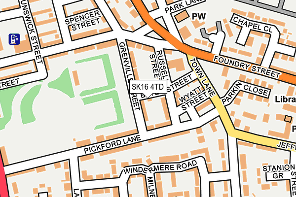 SK16 4TD map - OS OpenMap – Local (Ordnance Survey) SK16 4TD map - OS OpenMap – Local (Ordnance Survey)