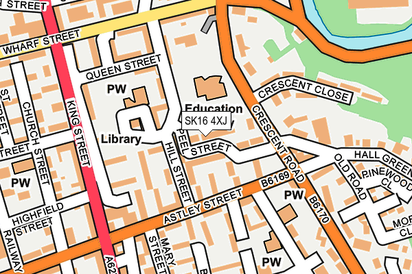SK16 4XJ map - OS OpenMap – Local (Ordnance Survey) SK16 4XJ map - OS OpenMap – Local (Ordnance Survey)