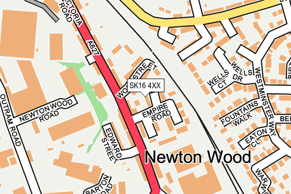 SK16 4XX map - OS OpenMap – Local (Ordnance Survey) SK16 4XX map - OS OpenMap – Local (Ordnance Survey)