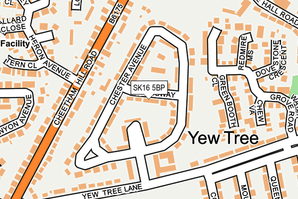 SK16 5BP map - OS OpenMap – Local (Ordnance Survey)
