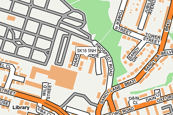 SK16 5NH map - OS OpenMap – Local (Ordnance Survey) SK16 5NH map - OS OpenMap – Local (Ordnance Survey)