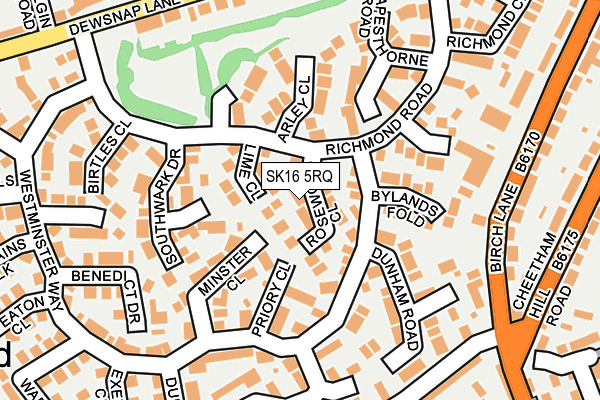 SK16 5RQ map - OS OpenMap – Local (Ordnance Survey)