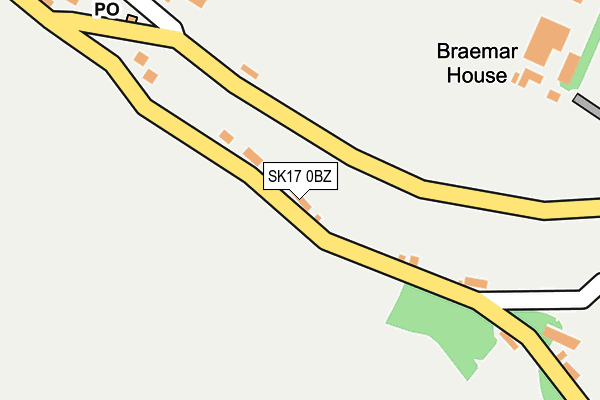 SK17 0BZ map - OS OpenMap – Local (Ordnance Survey) SK17 0BZ map - OS OpenMap – Local (Ordnance Survey)