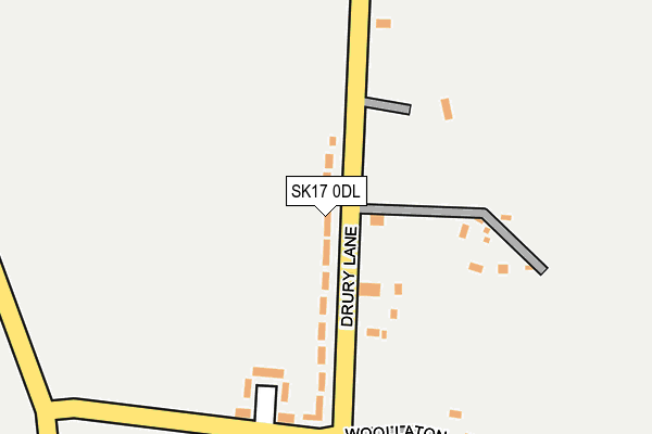 SK17 0DL map - OS OpenMap – Local (Ordnance Survey) SK17 0DL map - OS OpenMap – Local (Ordnance Survey)