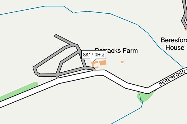 SK17 0HQ map - OS OpenMap – Local (Ordnance Survey) SK17 0HQ map - OS OpenMap – Local (Ordnance Survey)