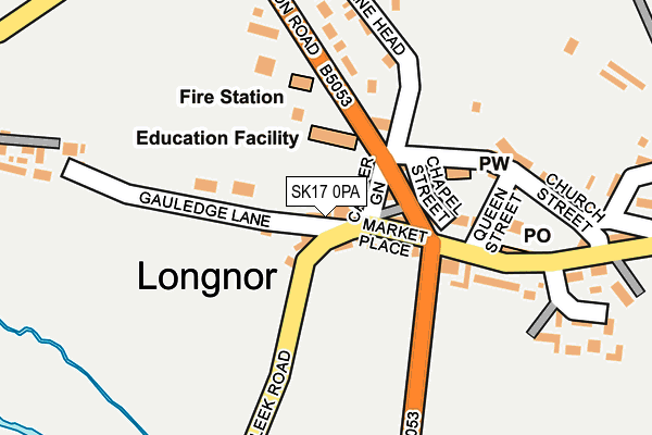 SK17 0PA map - OS OpenMap – Local (Ordnance Survey) SK17 0PA map - OS OpenMap – Local (Ordnance Survey)
