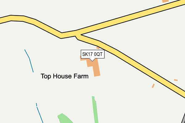 SK17 0QT map - OS OpenMap – Local (Ordnance Survey) SK17 0QT map - OS OpenMap – Local (Ordnance Survey)